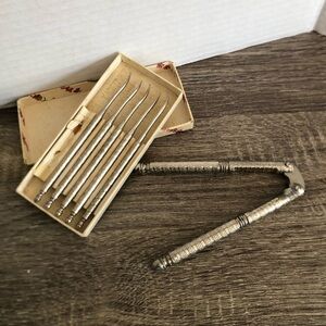 Vintage Nutcracker and Picks Set with Box